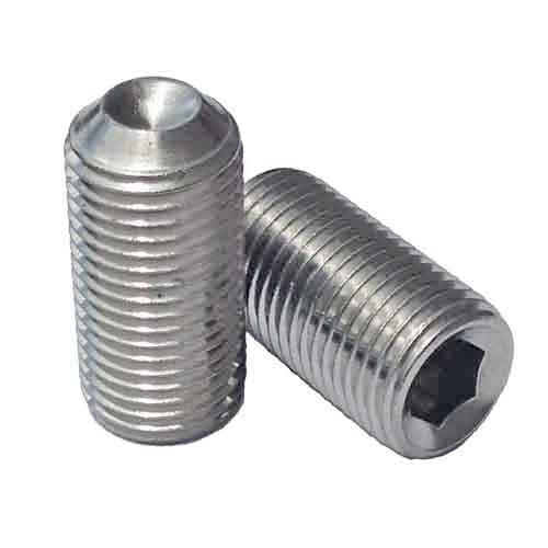 SSSF51638S 5/16"-24 X 3/8" Socket Set Screw, Cup Point, Fine, 18-8 Stainless